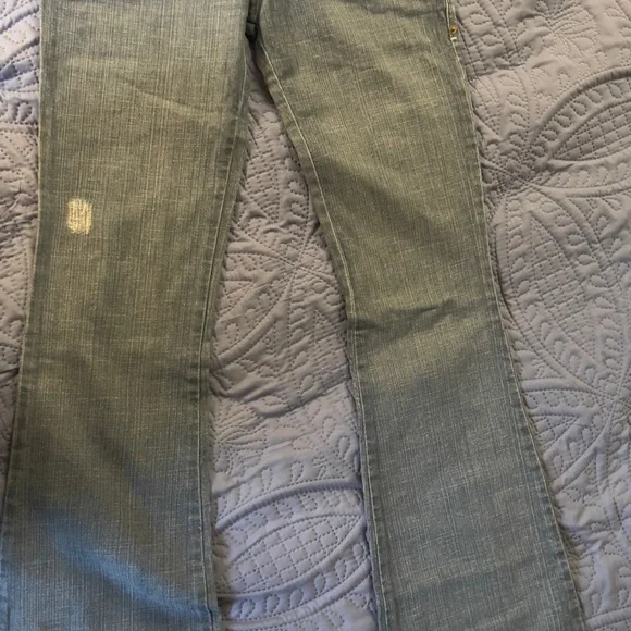 Frankie B. Jeans Size 2, low rise, Rhinestone Butterfly -RARE! - Picture 8 of 11